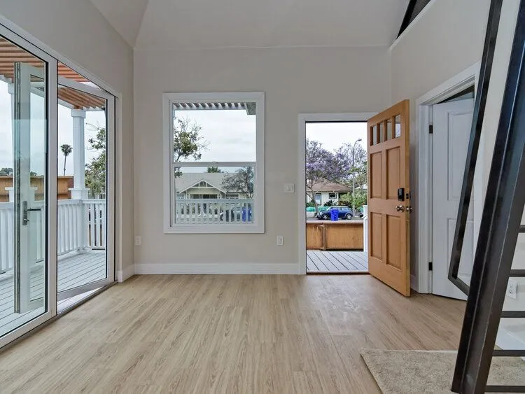 B St Open interior with wooden flooring