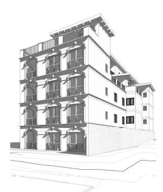 3577 3RD Ave Modern architectural building design sketch