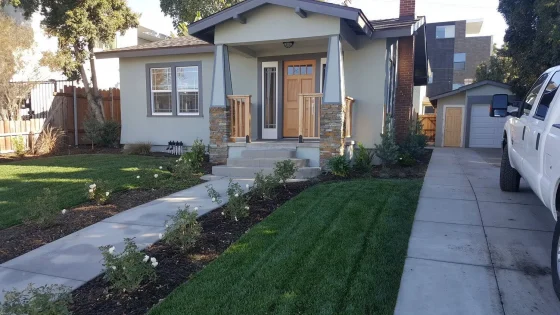 Kansas House After - Residential home with landscaped yard